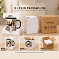 Personalized Magic Mug with Photo Custom Heat-Sensitive Color-Changing Coffee Cup Unique Gift for Birthday, Anniversary, Valentine's Day 325ml Ceramic Black D08