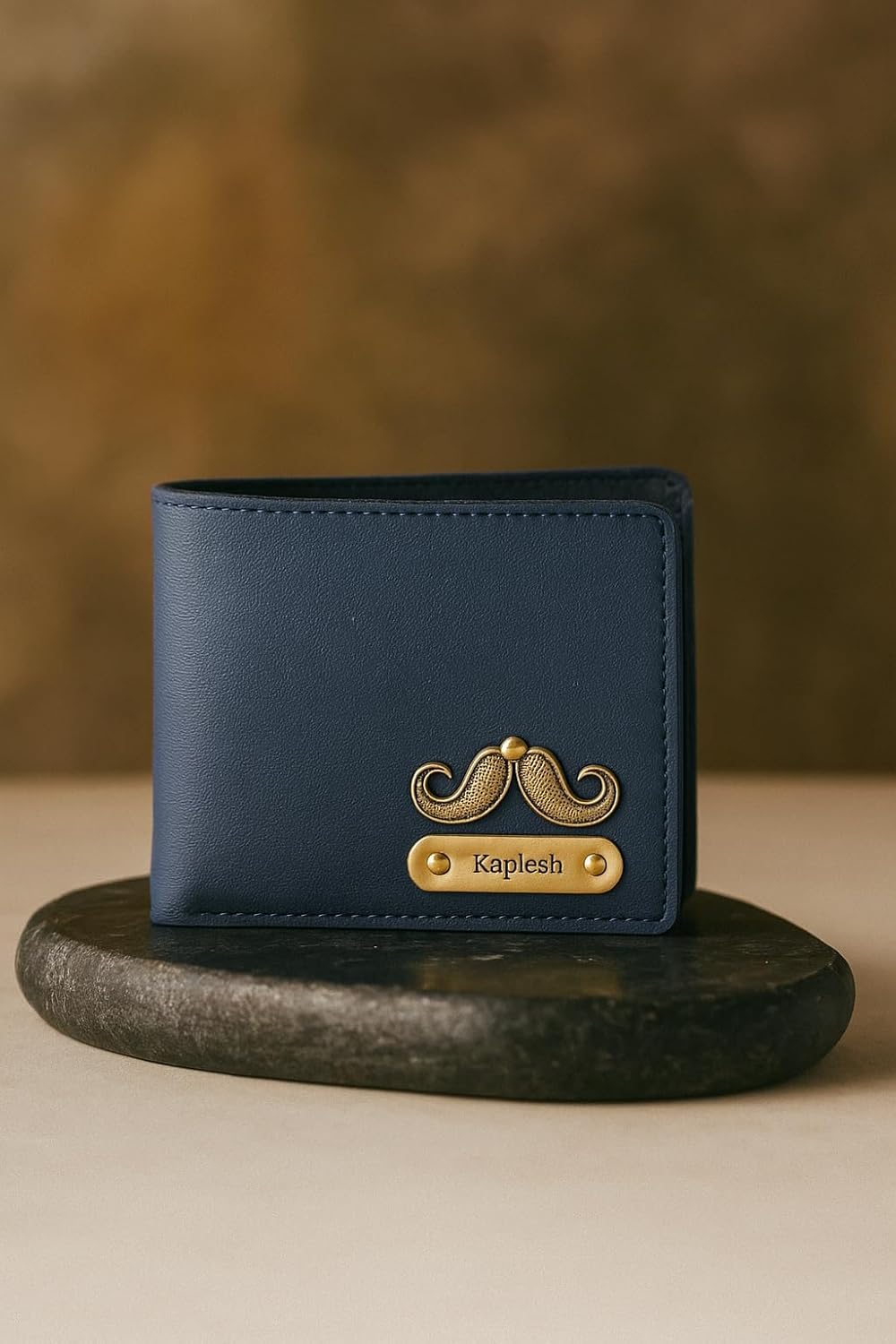 Personalized Leather Wallet for Men and Boys Customized Wallet Customise Gifts for Men | Personalized with Name & Charm Purse